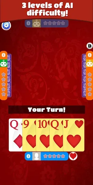 Euchre (Юкер) [МОД: Много монет, Открытые уровни и Мега MOD] Screenshot 2