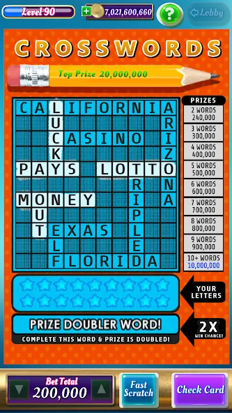 Scratch Off Lottery Casino (Скретч Офф Лотерейное Казино) [МОД: Меню, Бесконечные монеты и Открытые уровни] Screenshot 5