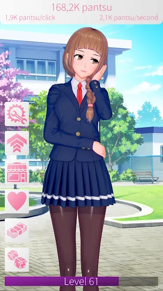 WAIFU CLICKER Sexy Anime Girls (УАЙФУ КЛИКЕР) [МОД: Много денег, Монет и Все открыто] Screenshot 1