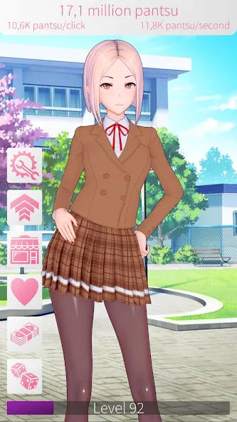 WAIFU CLICKER Sexy Anime Girls (УАЙФУ КЛИКЕР) [МОД: Много денег, Монет и Все открыто] Screenshot 2