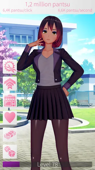 WAIFU CLICKER Sexy Anime Girls (УАЙФУ КЛИКЕР) [МОД: Много денег, Монет и Все открыто] Screenshot 5