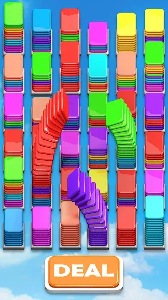 Card Shuffle Sort (Кард Шафл Сорт) [МОД: Много монет, Открытые уровни и Мега MOD] Screenshot 1