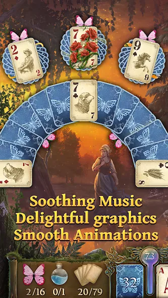 Solitaire Fairytale (Солитер Сказка) [МОД: Бесконечные деньги, Монеты и Мега MOD] Screenshot 5