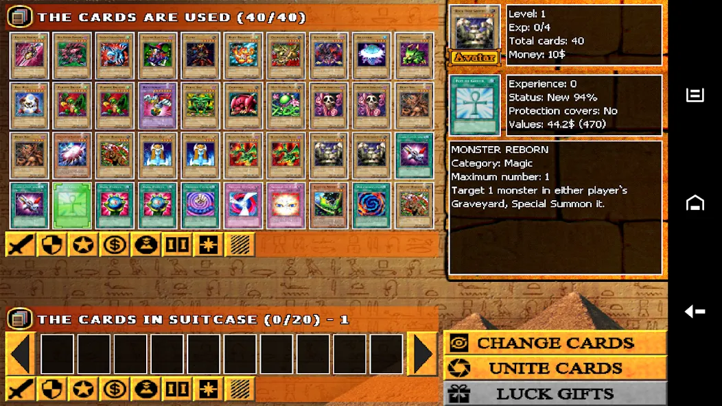 Magic Card - Yugi memories (Маджик Кард) [МОД: Бесконечные деньги, Монеты и Мега MOD] Screenshot 2