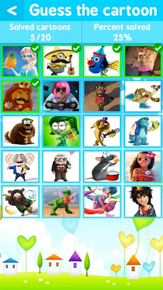 Cartoon Quiz [МОД: Много монет, Открытые уровни и Мега MOD] Screenshot 2