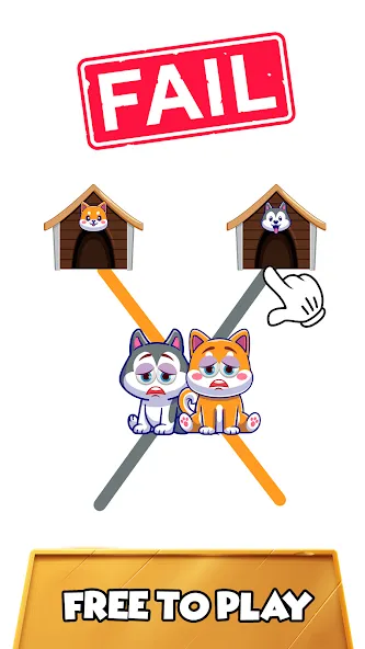 Dog rush: Draw to save games (Дог раш) [МОД: Бесконечные деньги, Монеты и Мега MOD] Screenshot 1