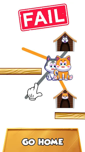 Dog rush: Draw to save games (Дог раш) [МОД: Бесконечные деньги, Монеты и Мега MOD] Screenshot 2