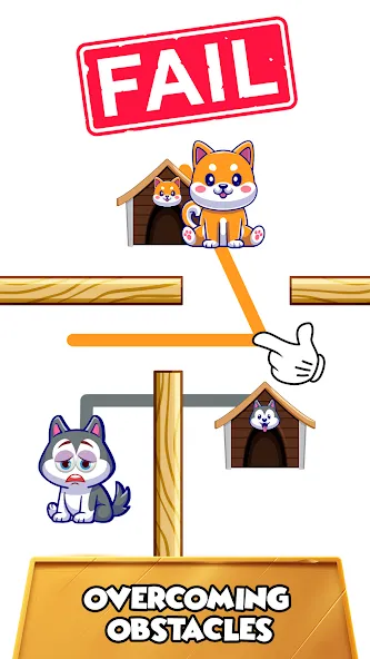 Dog rush: Draw to save games (Дог раш) [МОД: Бесконечные деньги, Монеты и Мега MOD] Screenshot 3
