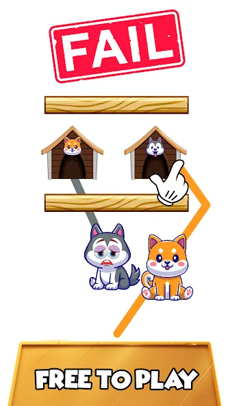 Dog rush: Draw to save games (Дог раш) [МОД: Бесконечные деньги, Монеты и Мега MOD] Screenshot 4