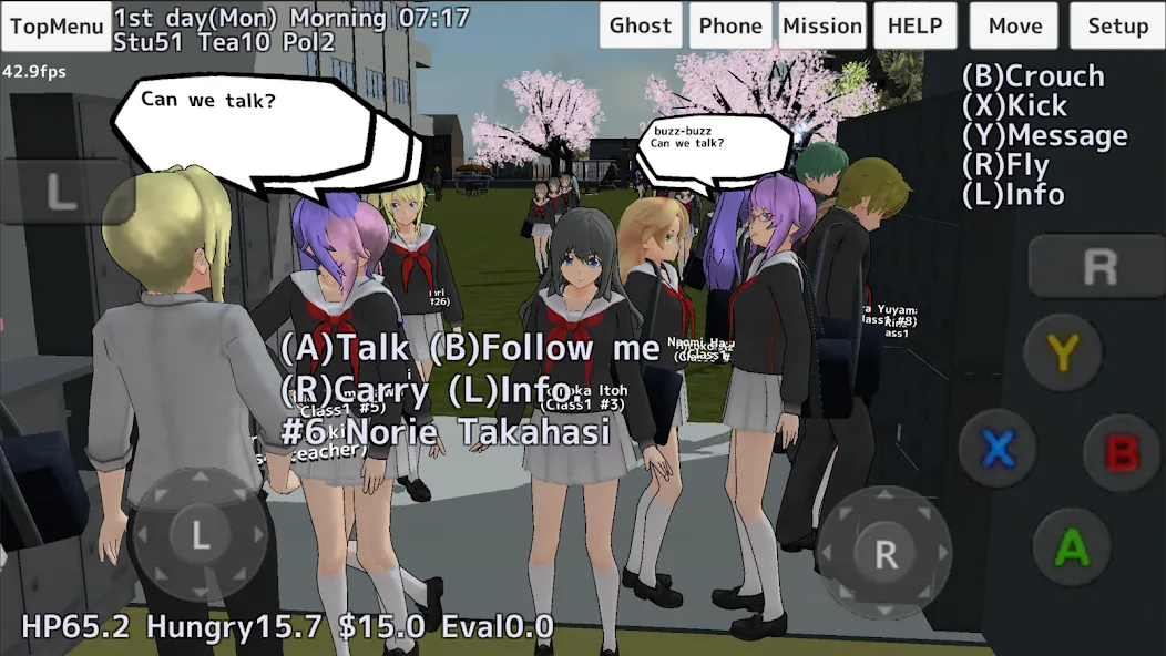 School Girls Simulator (Школьный девичник Симулятор) [МОД: Все открыто, Дополнительные деньги и Меню MOD] Screenshot 1