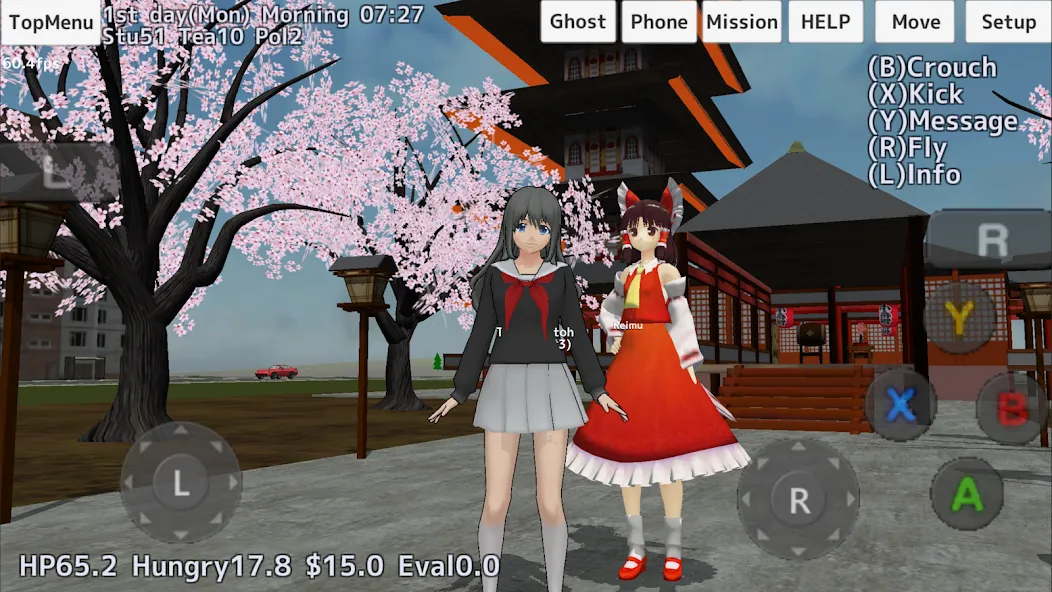 School Girls Simulator (Школьный девичник Симулятор) [МОД: Все открыто, Дополнительные деньги и Меню MOD] Screenshot 2