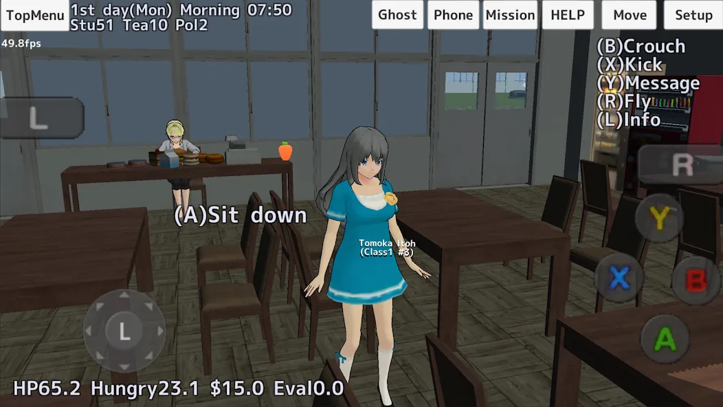 School Girls Simulator (Школьный девичник Симулятор) [МОД: Все открыто, Дополнительные деньги и Меню MOD] Screenshot 5