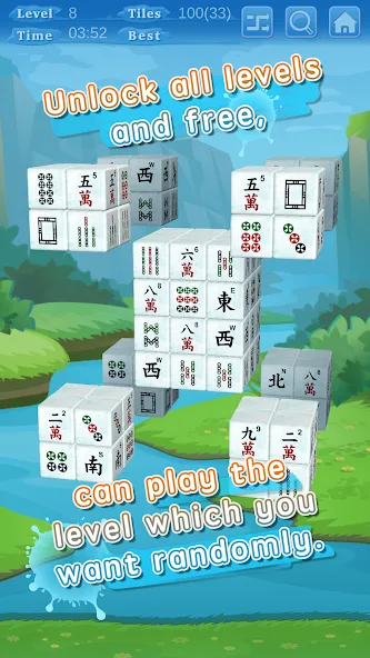 Stacker Mahjong 3D (Стаккер Маджонг 3Д) [МОД: Много денег, Монет и Все открыто] Screenshot 3
