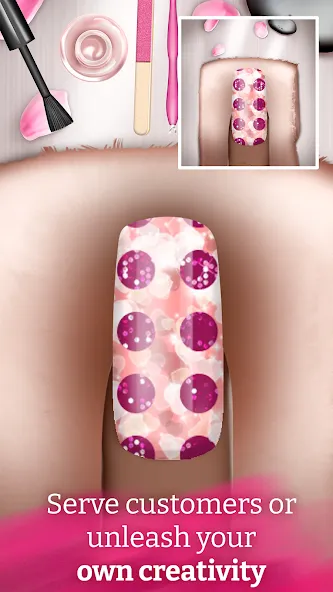 Nail Art Fashion Salon Game [МОД: Меню, Бесконечные монеты и Открытые уровни] Screenshot 3