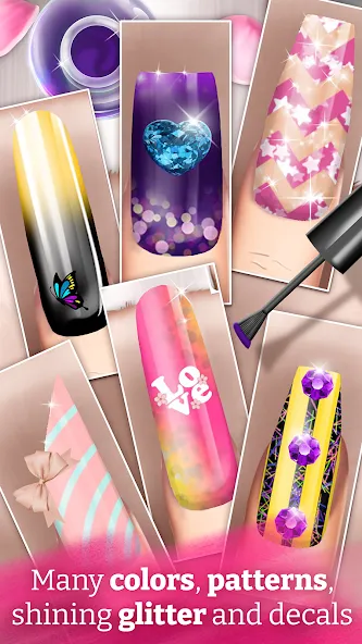 Nail Art Fashion Salon Game [МОД: Меню, Бесконечные монеты и Открытые уровни] Screenshot 4