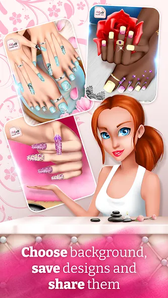 Nail Art Fashion Salon Game [МОД: Меню, Бесконечные монеты и Открытые уровни] Screenshot 5