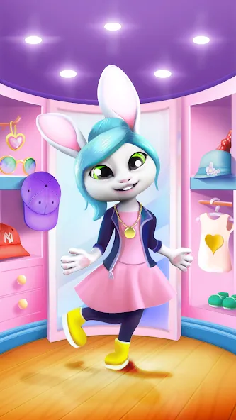 Bu Bunny - Cute pet care game [МОД: Все открыто, Дополнительные деньги и Меню MOD] Screenshot 5