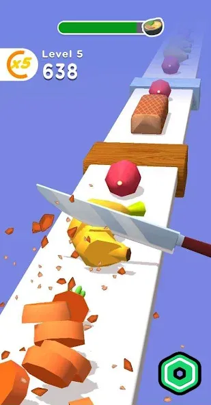 Super Slices Robux Roblominer (упер Слайсес Робукс Робломайнер) [МОД: Много монет, Открытые уровни и Мега MOD] Screenshot 3