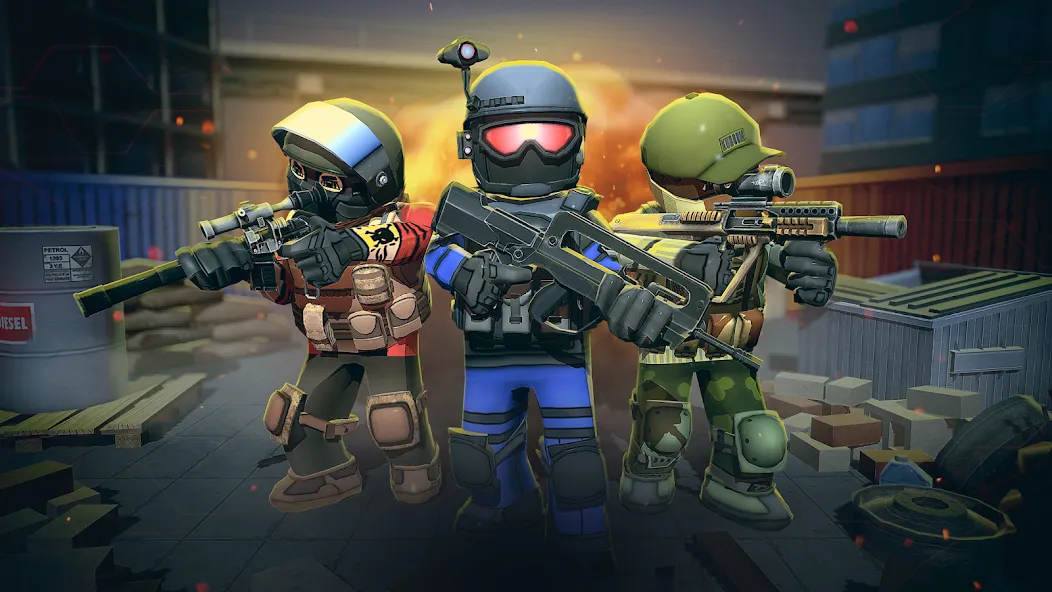KUBOOM 3D: FPS Shooting Games [МОД: Бесконечные деньги, Монеты и Мега MOD] Screenshot 2