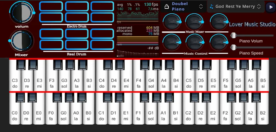 Org Piano:Real Piano Keyboard (Орг Пиано) [МОД: Много монет, Открытые уровни и Мега MOD] Screenshot 3