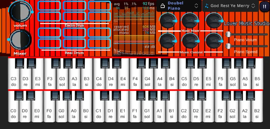 Org Piano:Real Piano Keyboard (Орг Пиано) [МОД: Много монет, Открытые уровни и Мега MOD] Screenshot 5