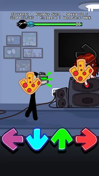 Music Battle Stickman Full mod (Музыка Бой  Мод) [МОД: Все открыто, Дополнительные деньги и Меню MOD] Screenshot 2