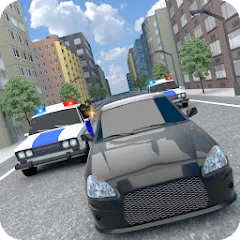Скачать Police Car Chase [МОД: Все открыто, Дополнительные деньги и Меню MOD] | Взлом Police Car Chase на Андроид
