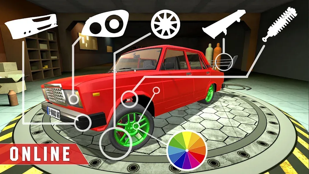 Real Cars Online Racing [МОД: Все открыто, Дополнительные деньги и Меню MOD] Screenshot 1