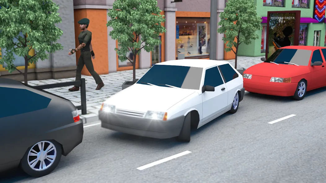 Russian Cars: 8 in City [МОД: Деньги, Монеты и Меню MOD] Screenshot 1