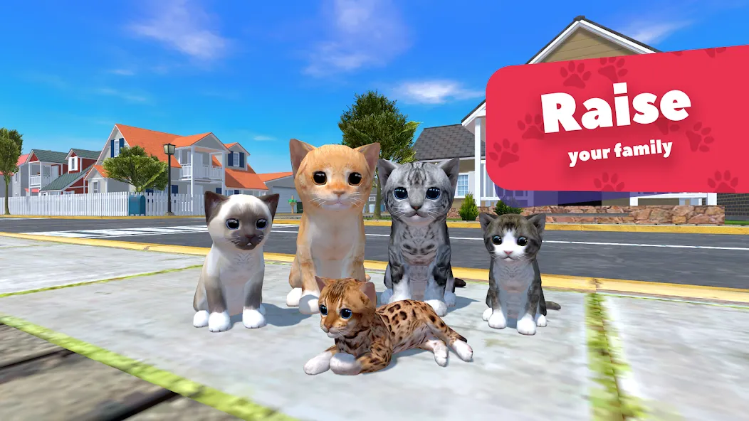 Cat Simulator - Animal Life [МОД: Бесконечные деньги, Монеты и Мега MOD] Screenshot 1
