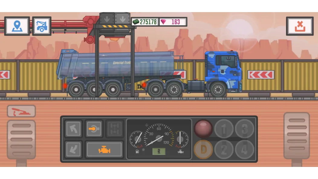 Trucker and Trucks [МОД: Много монет, Открытые уровни и Мега MOD] Screenshot 2