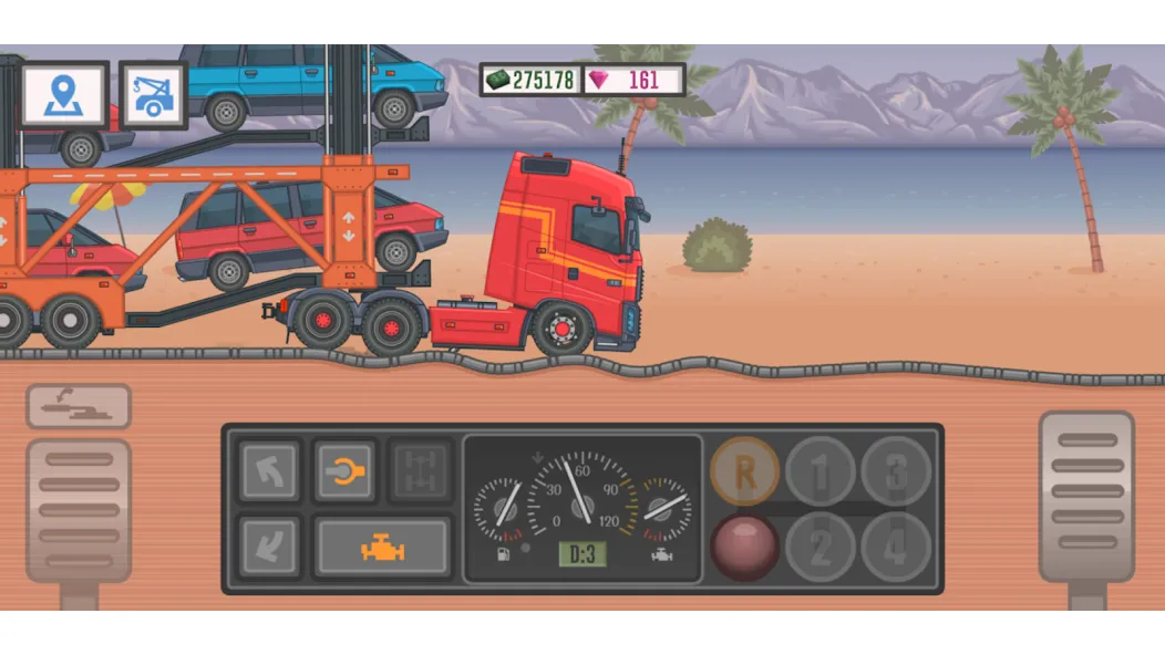 Trucker and Trucks [МОД: Много монет, Открытые уровни и Мега MOD] Screenshot 4