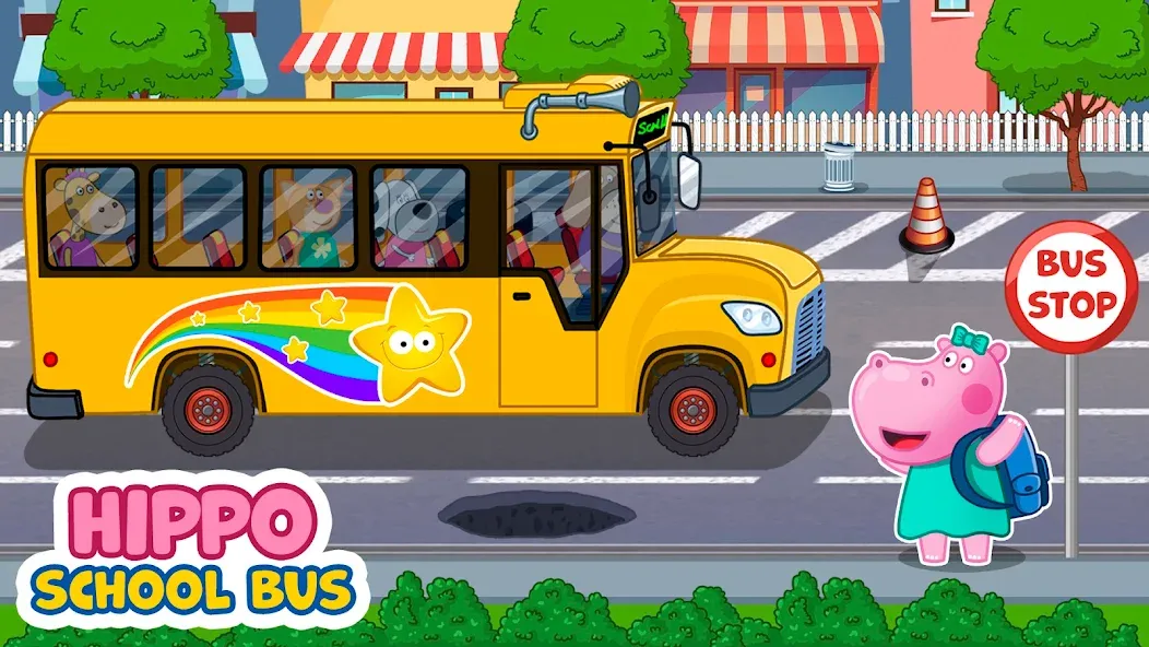 Kids School Bus Adventure [МОД: Все открыто, Дополнительные деньги и Меню MOD] Screenshot 1