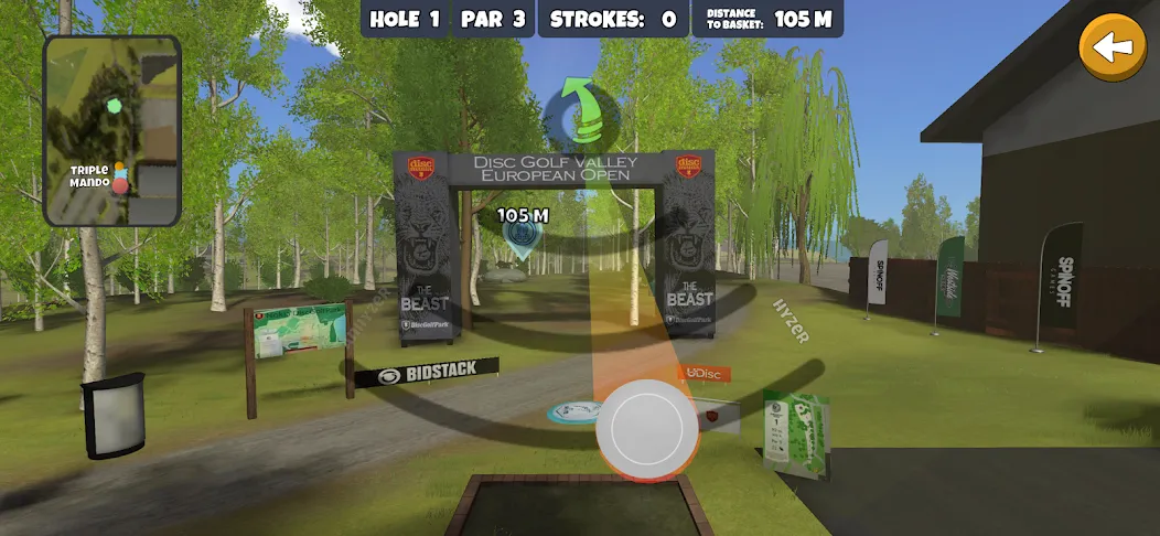 Disc Golf Valley (Диск Гольф Вэлли) [МОД: Много монет, Открытые уровни и Мега MOD] Screenshot 1