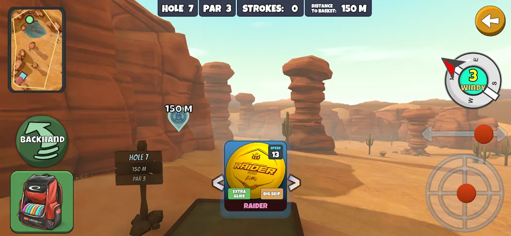 Disc Golf Valley (Диск Гольф Вэлли) [МОД: Много монет, Открытые уровни и Мега MOD] Screenshot 4