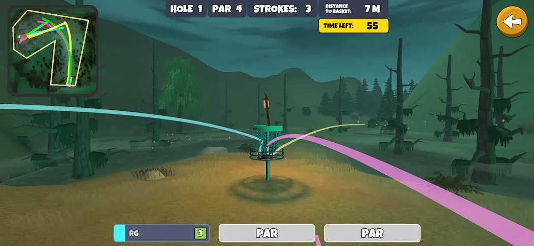 Disc Golf Valley (Диск Гольф Вэлли) [МОД: Много монет, Открытые уровни и Мега MOD] Screenshot 5