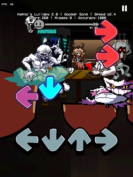 Hypno Mix Five Nights Battle (ФНФ Хипно Микс Пять Ночей) [МОД: Деньги, Монеты и Меню MOD] Screenshot 5