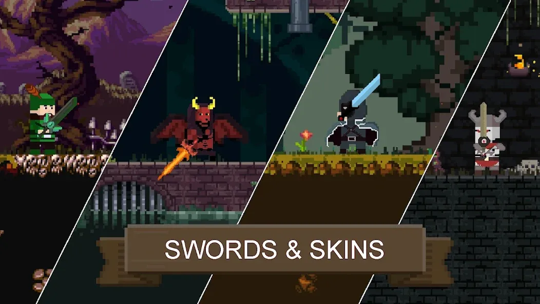 Rune Sword: Action Platformer (Руновый меч) [МОД: Много монет, Открытые уровни и Мега MOD] Screenshot 5