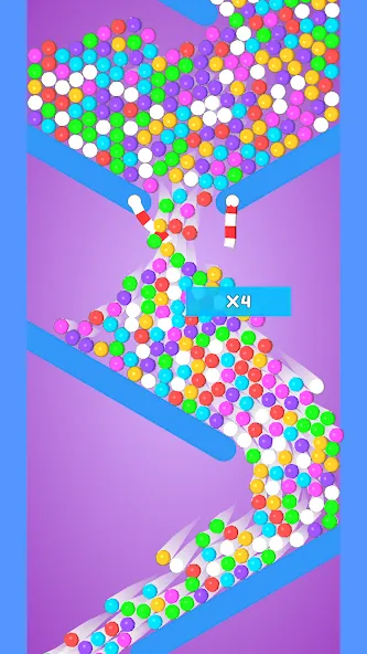 Balls and Ropes: Cut 'n Bounce (Боллс энд Роупс) [МОД: Деньги, Монеты и Меню MOD] Screenshot 2