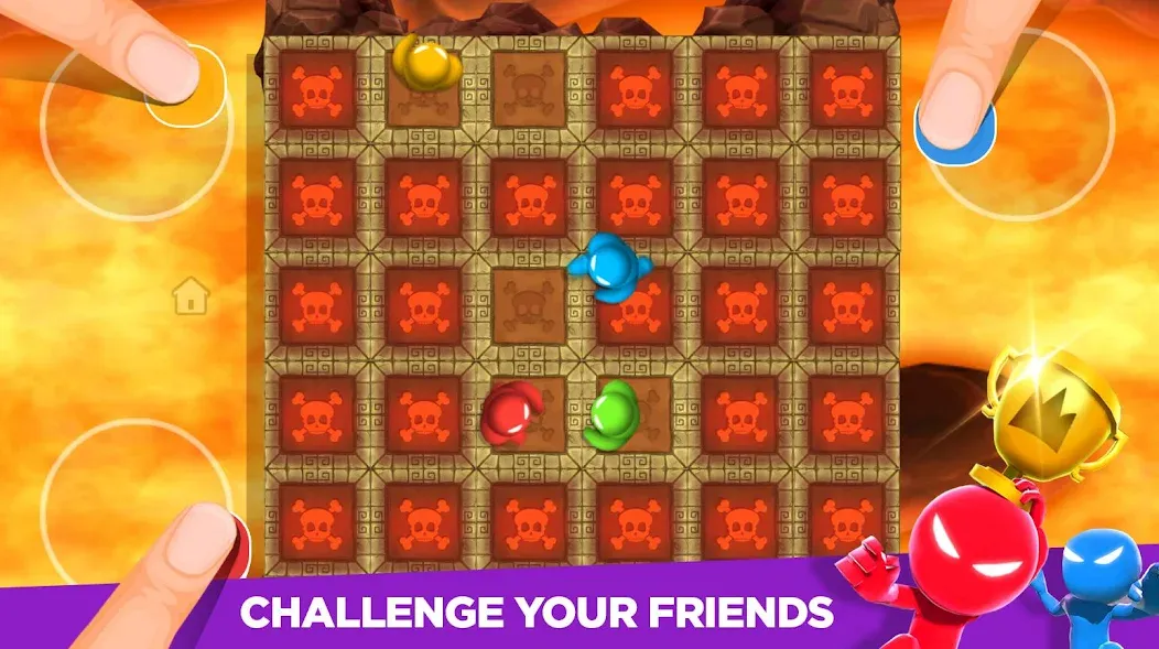 Stickman Party 2 3 4 MiniGames (Стикман Пати) [МОД: Меню, Бесконечные монеты и Открытые уровни] Screenshot 4
