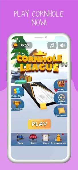 Cornhole 3D: Nations League (Корнхол 3Д) [МОД: Меню, Бесконечные монеты и Открытые уровни] Screenshot 1