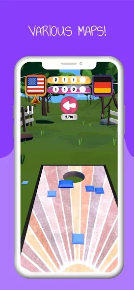 Cornhole 3D: Nations League (Корнхол 3Д) [МОД: Меню, Бесконечные монеты и Открытые уровни] Screenshot 2