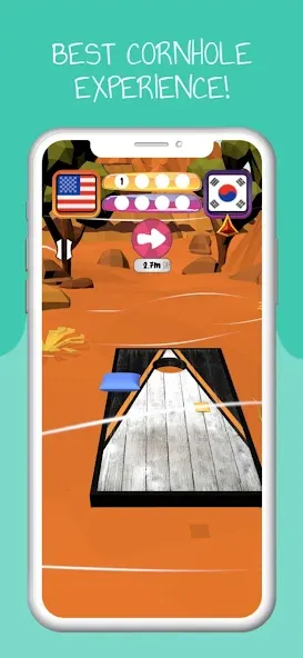 Cornhole 3D: Nations League (Корнхол 3Д) [МОД: Меню, Бесконечные монеты и Открытые уровни] Screenshot 5
