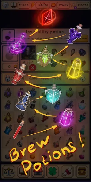 Potion shop: Alchemy Simulator (Пошоп) [МОД: Много монет, Открытые уровни и Мега MOD] Screenshot 1