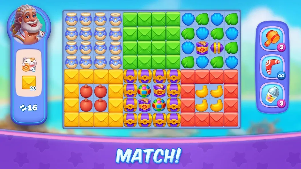 Tropicmania: Match-3 adventure (Тропикмания) [МОД: Много денег, Монет и Все открыто] Screenshot 4