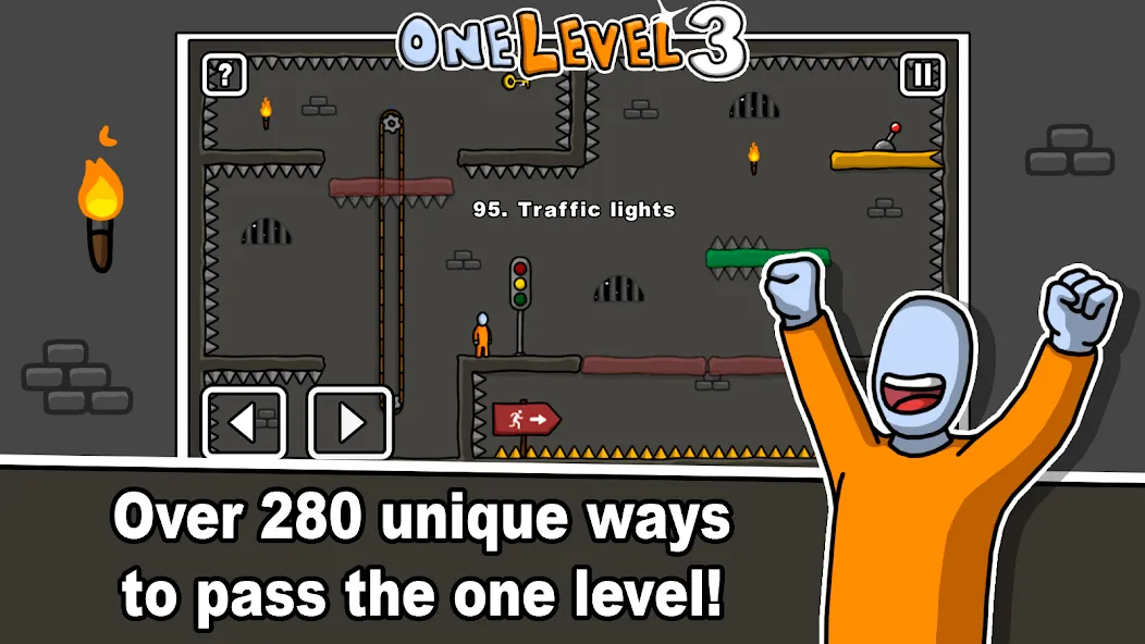 One Level 3 Stickman Jailbreak (Один Уровень 3) [МОД: Меню, Бесконечные монеты и Открытые уровни] Screenshot 2
