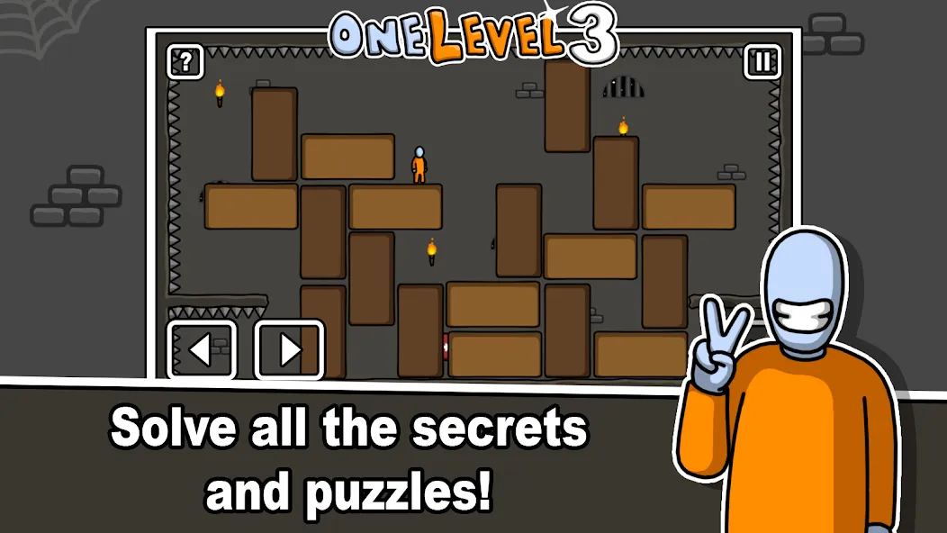 One Level 3 Stickman Jailbreak (Один Уровень 3) [МОД: Меню, Бесконечные монеты и Открытые уровни] Screenshot 4