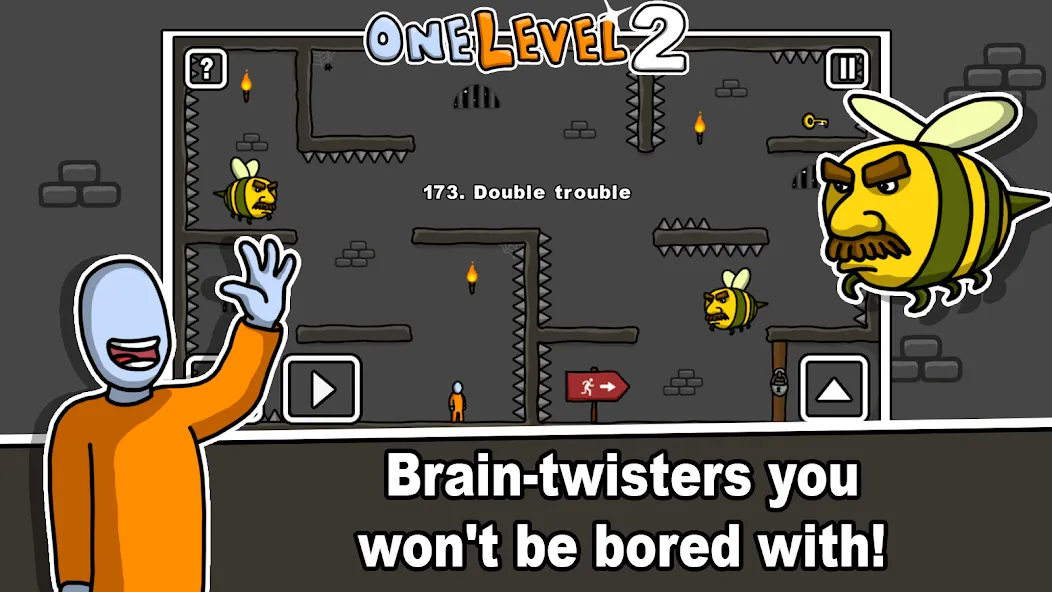 One Level 2 Stickman Jailbreak (Уан Левел 2) [МОД: Бесконечные деньги, Монеты и Мега MOD] Screenshot 3