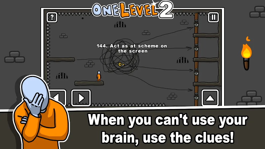 One Level 2 Stickman Jailbreak (Уан Левел 2) [МОД: Бесконечные деньги, Монеты и Мега MOD] Screenshot 5