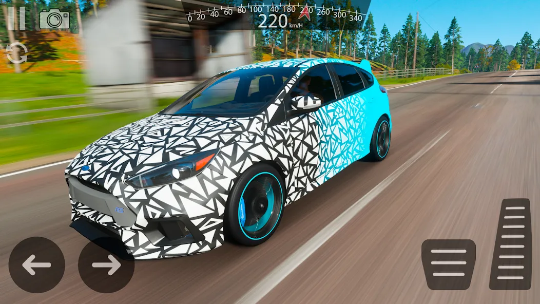 Drive Ford Focus RS Simulator (Драйв Форд Фокус РС Симулятор) [МОД: Все открыто, Дополнительные деньги и Меню MOD] Screenshot 3
